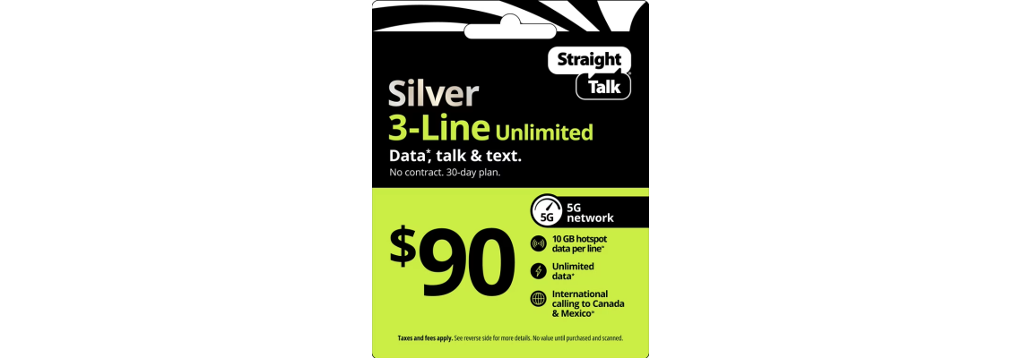 Straight Talk 3 Month Plan Silver Unlimited